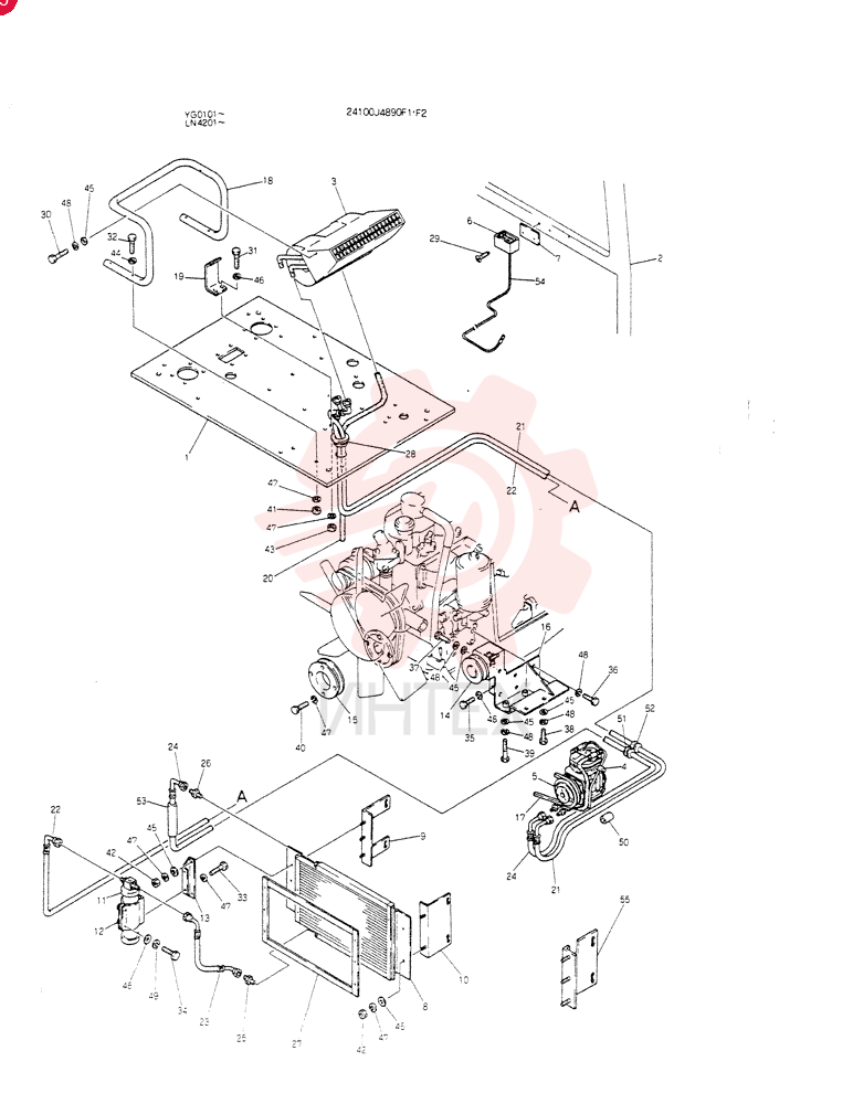 COOLER ASSY, Serial Range: YG0101-YG0202