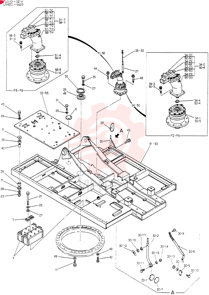 FRA1E ASSY, UPP, Serial Range: YG0101-YG0136