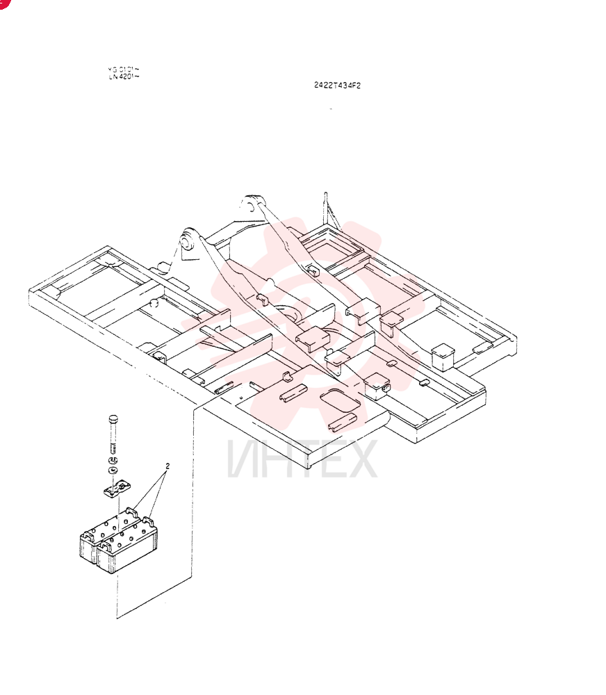 FRAME, UPPER 2422T434F2