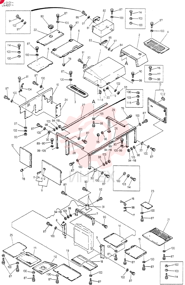 GUARD ASSY, Serial Range: YG0101-YG0196 24100J4872F1 (2)