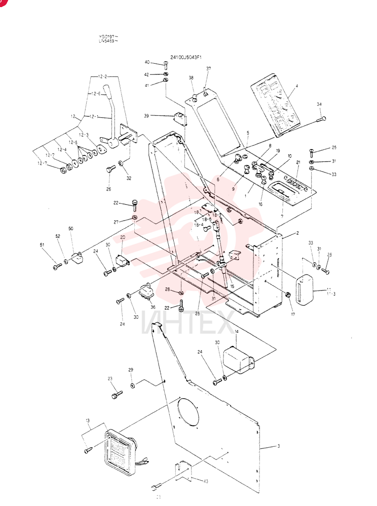 PANEL ASSY,INST 24100J5043F1