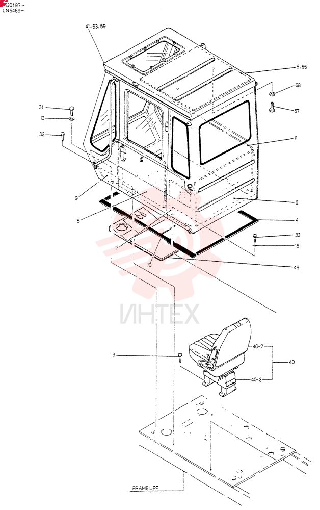 Схема (K907CLC) - EXCAVATOR BTW YG0101 - YG0500 (1/85-12/03) 24100J3166F20