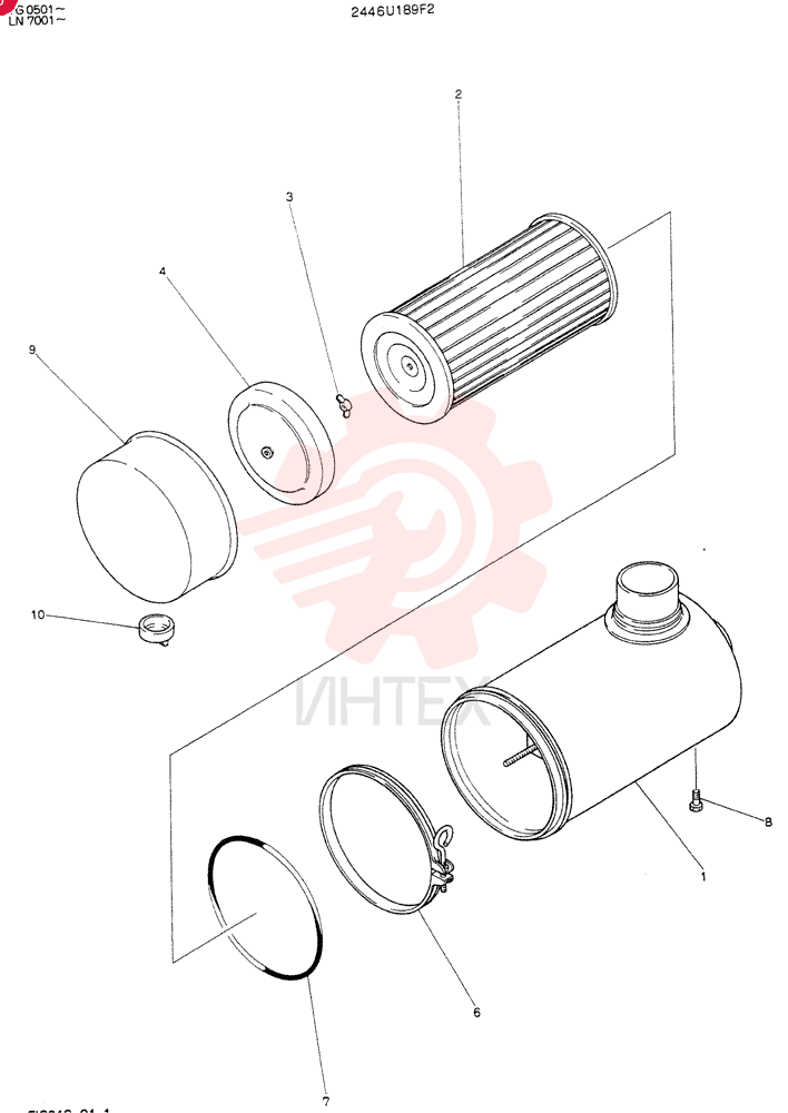 AIR CLEANER 2446U189F2