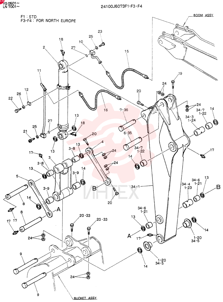 ARM ASSY 24100J6073F1