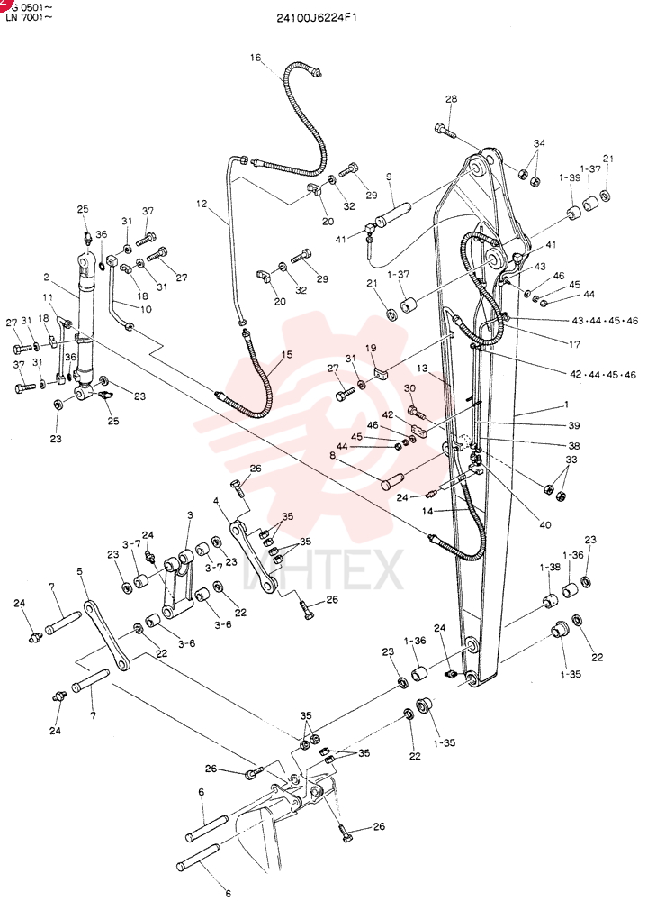 ARM ASSY 24100J6224F1