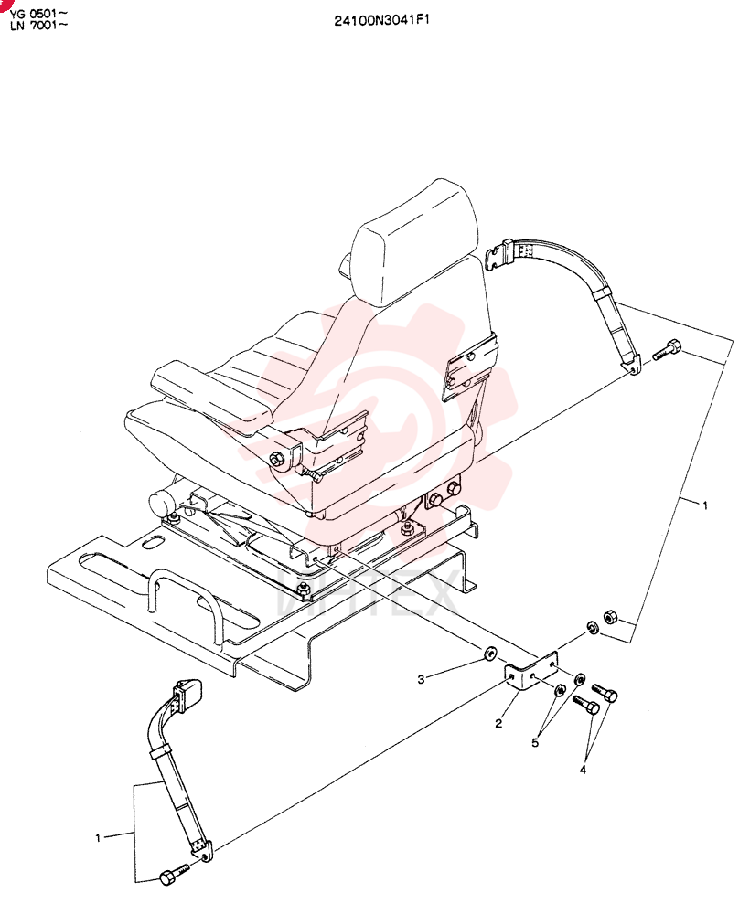 BELT ASSY, SEAT 24100N3041F1
