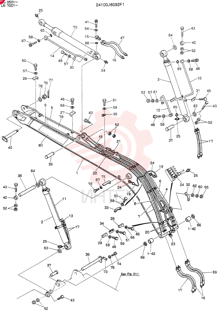 BOOM ASSY 24100J6092F1