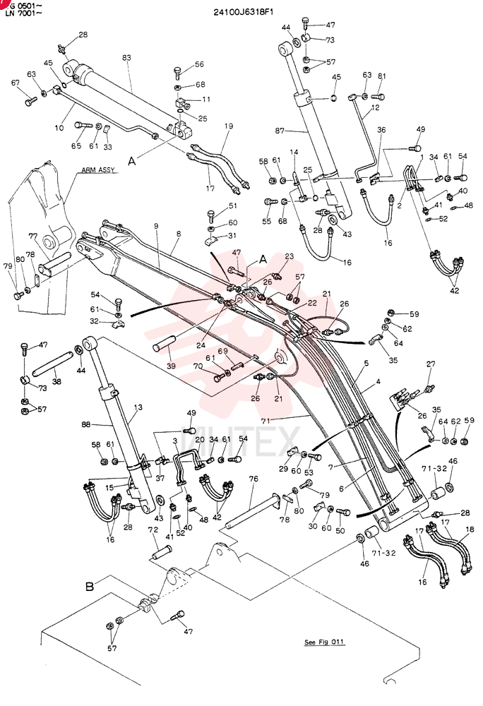 BOOM ASSY 24100J6318F2