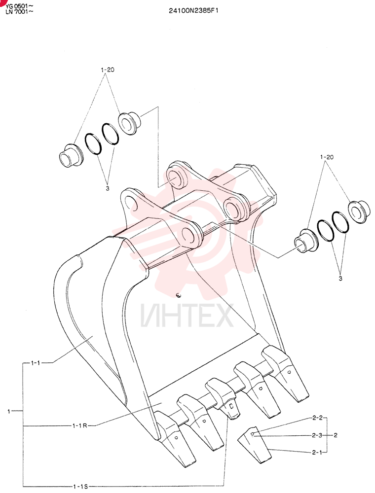 BUCKET ASSY 24100N2385F1