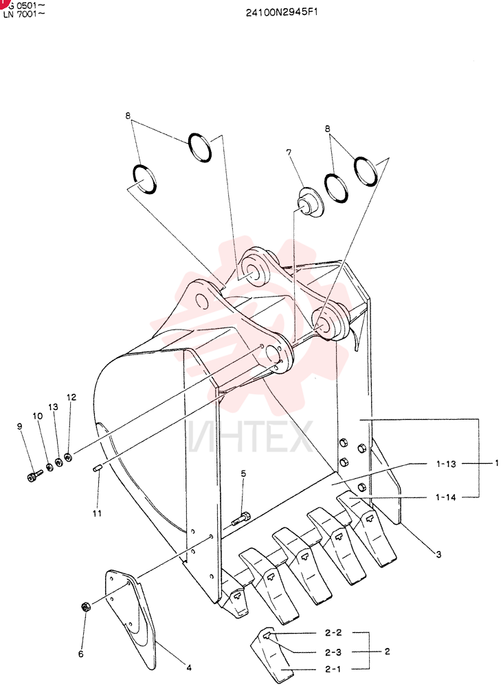 BUCKET ASSY 24100N2945F1