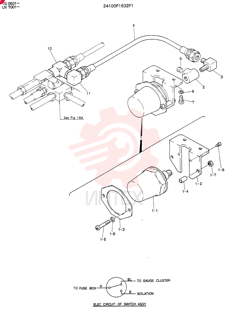 DETECTOR, PRESSURE 24100P1632F1