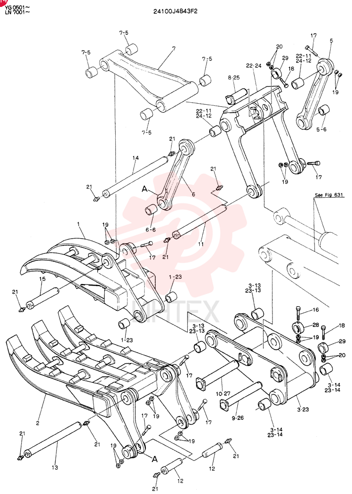 GRAPPLE ASSY.FORK 24100J4843F2
