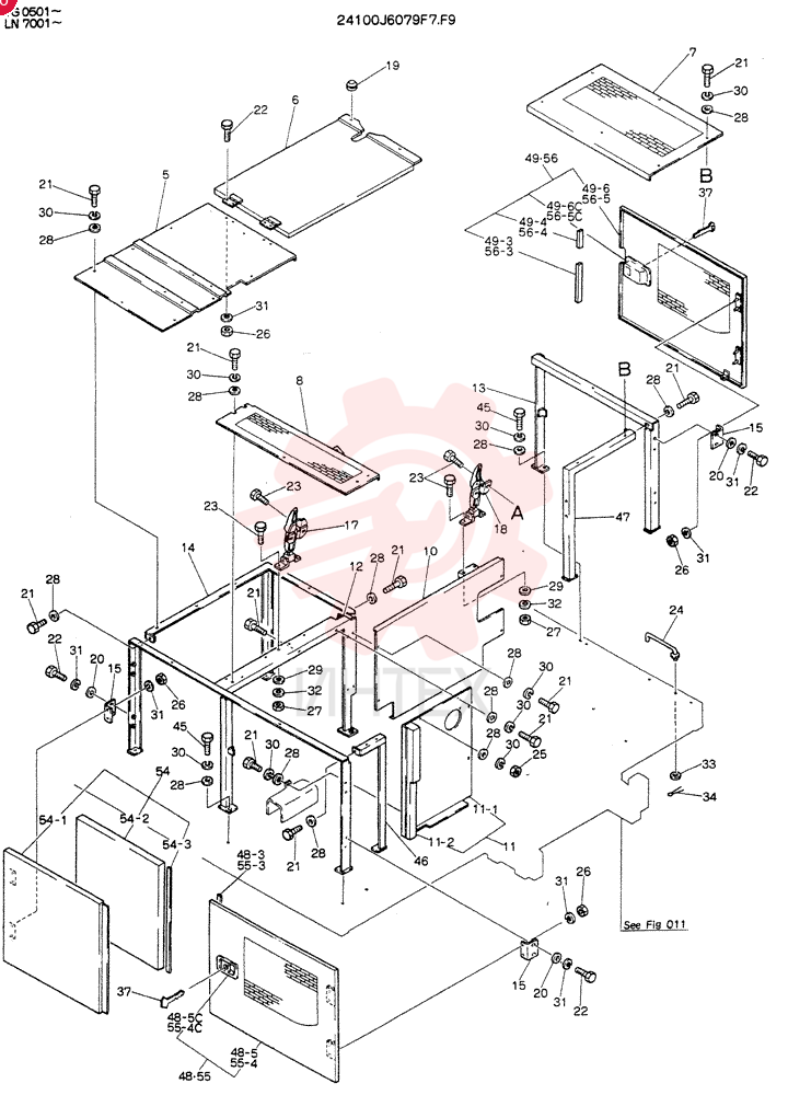 GUARD ASSY  YG0501-, Serial Range: -YG0536