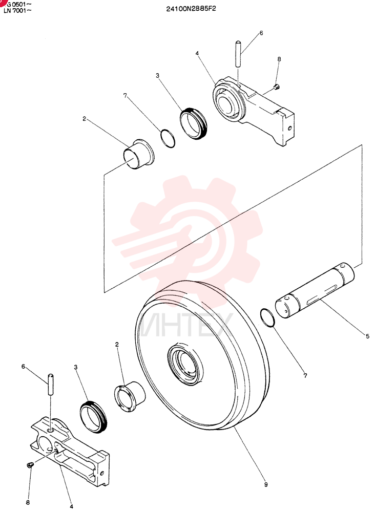 IDLER WHEEL 24100N2885F2