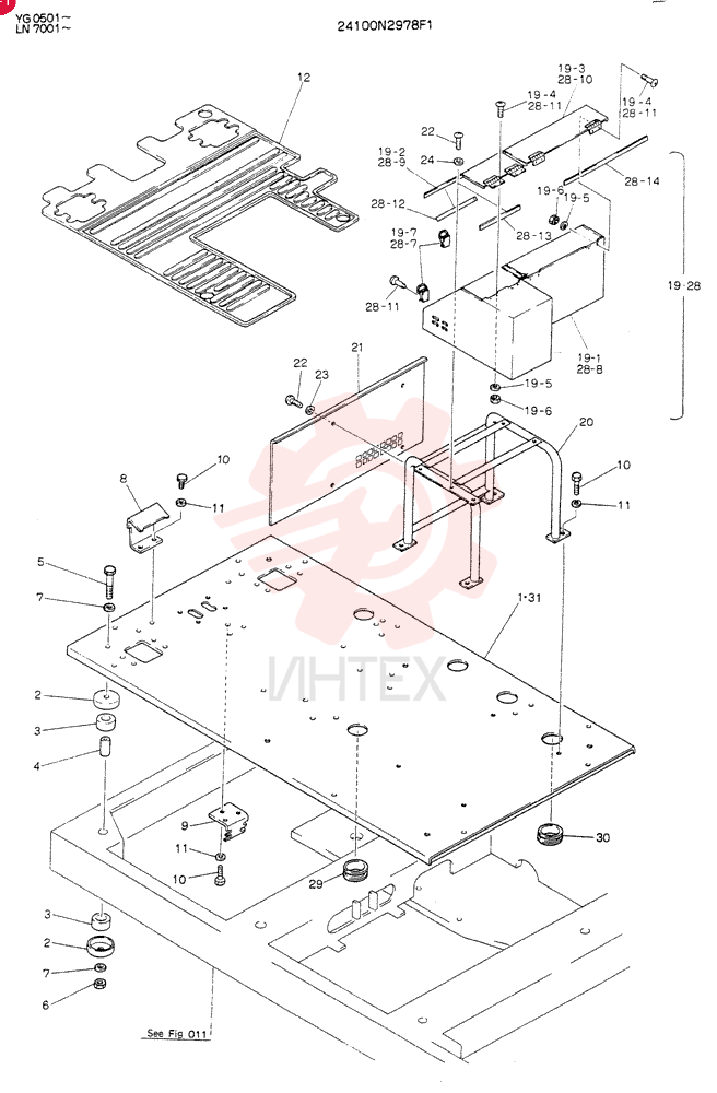 PLATE ASSY, FLOOR 24100N2978F1