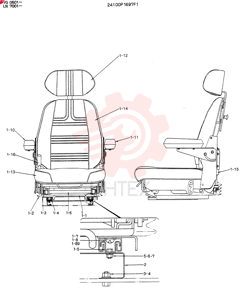 SEAT ASSY 24100P1697F1