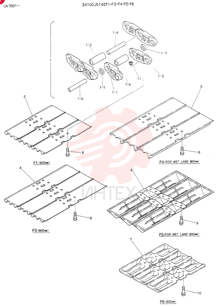 Схема (K907D) - EXCAVATOR ASN LN7001 (1/86-12/03) 24100J5142F1