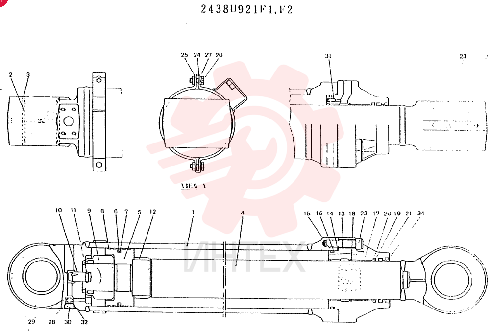 Схема (K907D) - EXCAVATOR ASN LN7001 (1/86-12/03) 2438U921F1