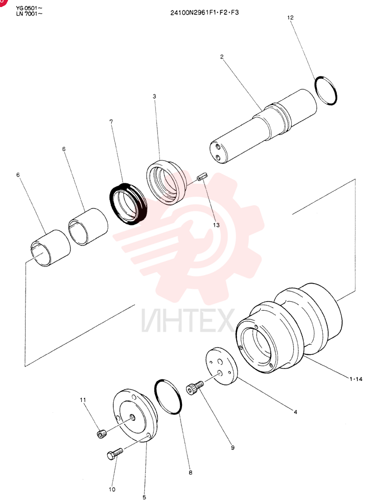 TRACK ROLLER 24100N2961F3