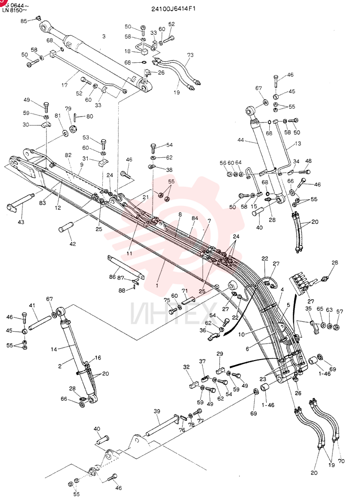 BOOM ASSY 24100J6414F1