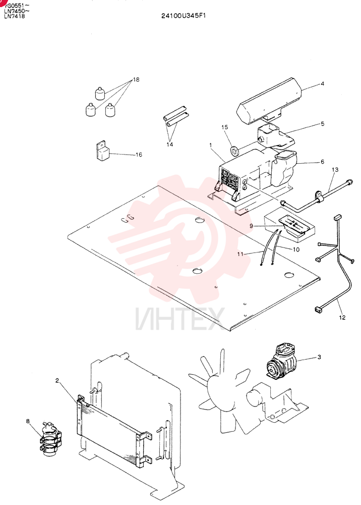 CONDITIONER ASSY, AIR 24100U345F1