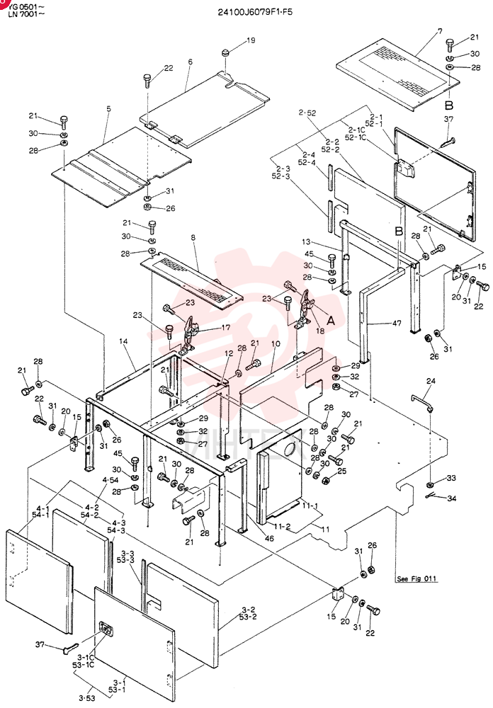 GUARD ASSY, Serial Range: YG0501--YG0524