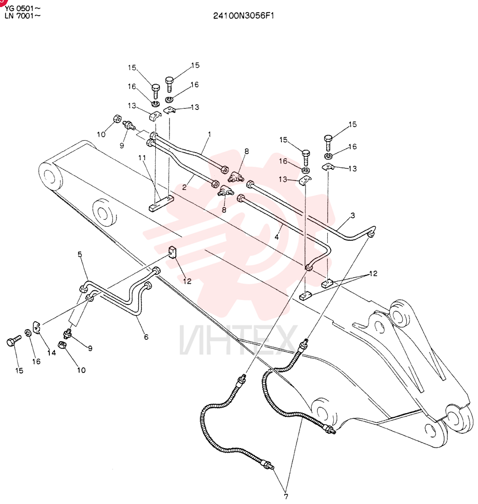 HYDR LINES, EXTRA 24100N3056F1
