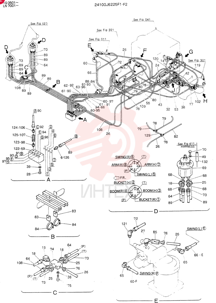 REMOTE-CONTROL ASSY, Serial Range: LN7001--LN7168
