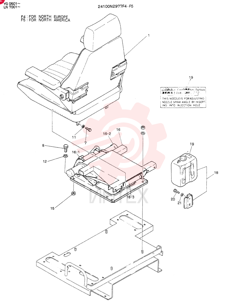 SEAT ASSY 24100N2977F4
