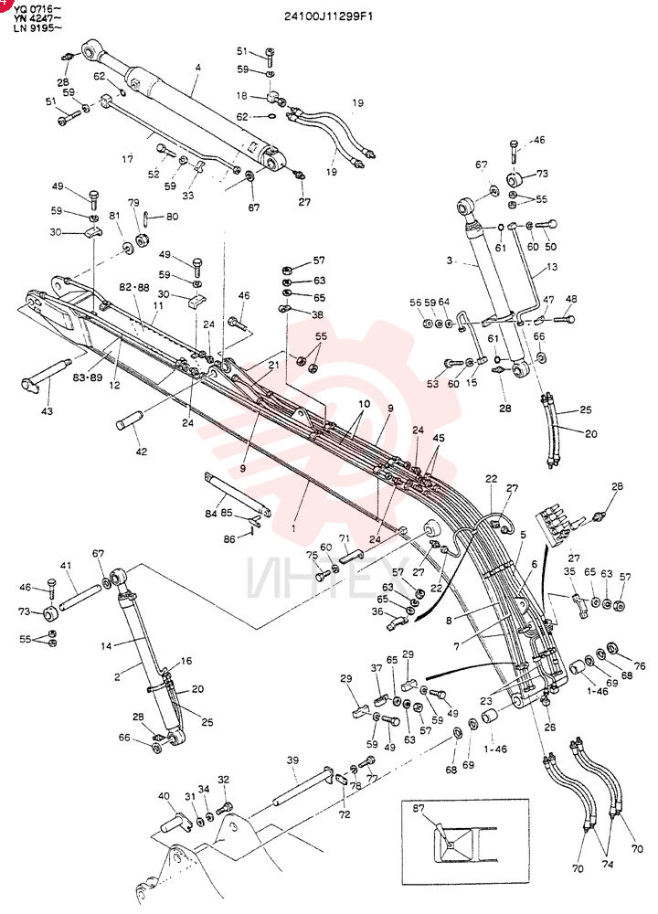 BOOM ASSY, 8.1M 24100J11299F1