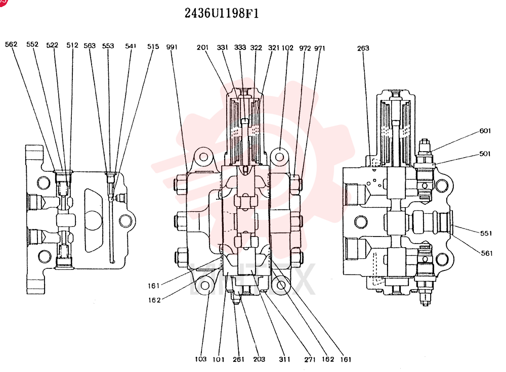 CONTROL VALVE 2436U1198F1
