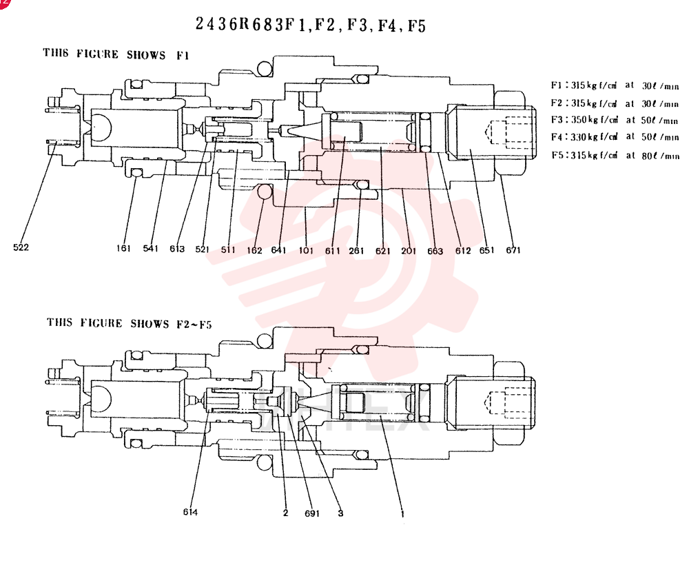 VALVE PRESSURE RELIE 2436R683F1