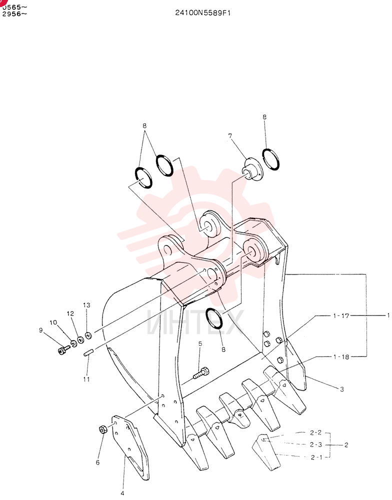 BUCKET ASSY, 0.6M³