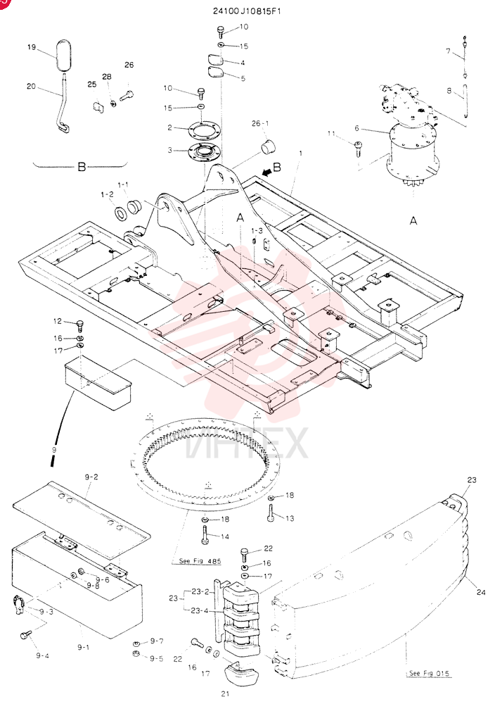 FRAME ASSY, UPP 24100J10815F1
