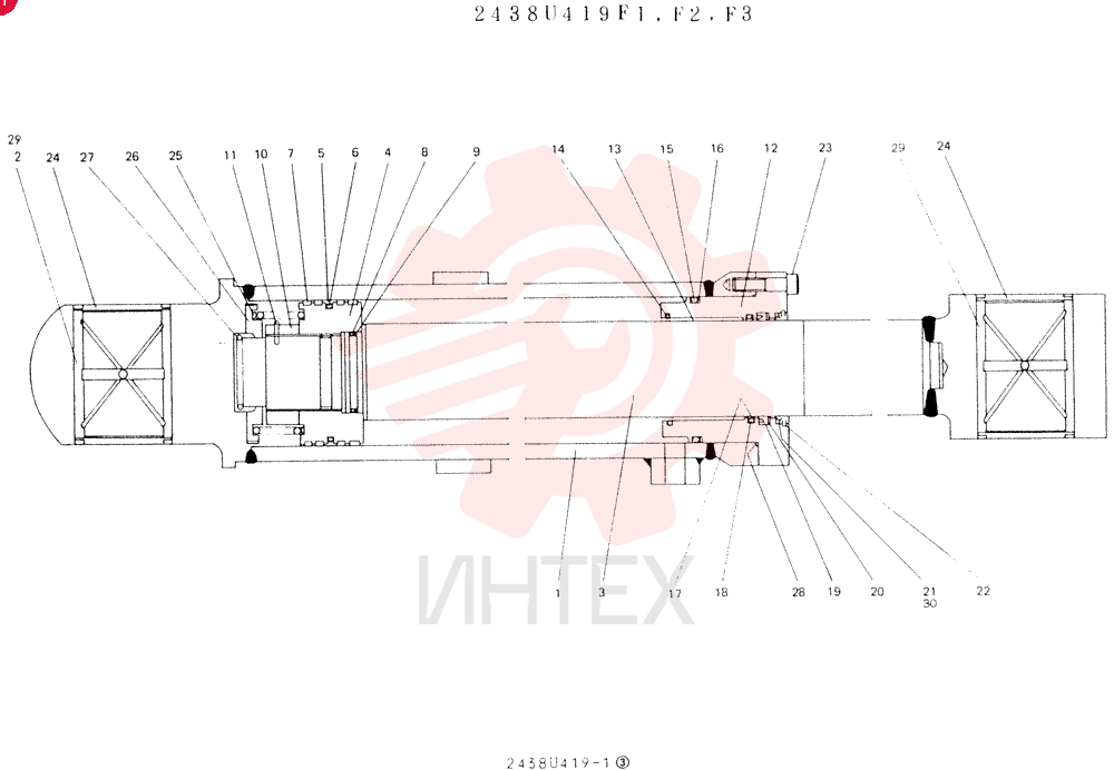 Схема (K907LC) - MARK II EXCAVATOR ASN YQ0565 (NA) (1/87-12/03) 2438U419F1