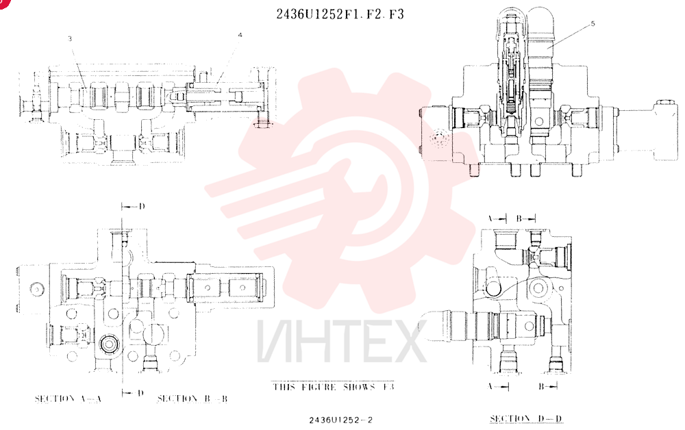Схема (K907LC) - MARK II EXCAVATOR ASN YQ0565 (NA) (1/87-12/03) 2436U1252F1 (1)