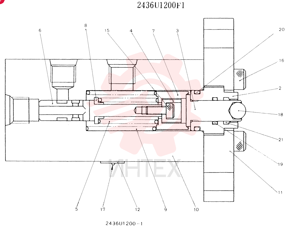 Схема (K907LC) - MARK II EXCAVATOR ASN YQ0565 (NA) (1/87-12/03) 2436U1200F1