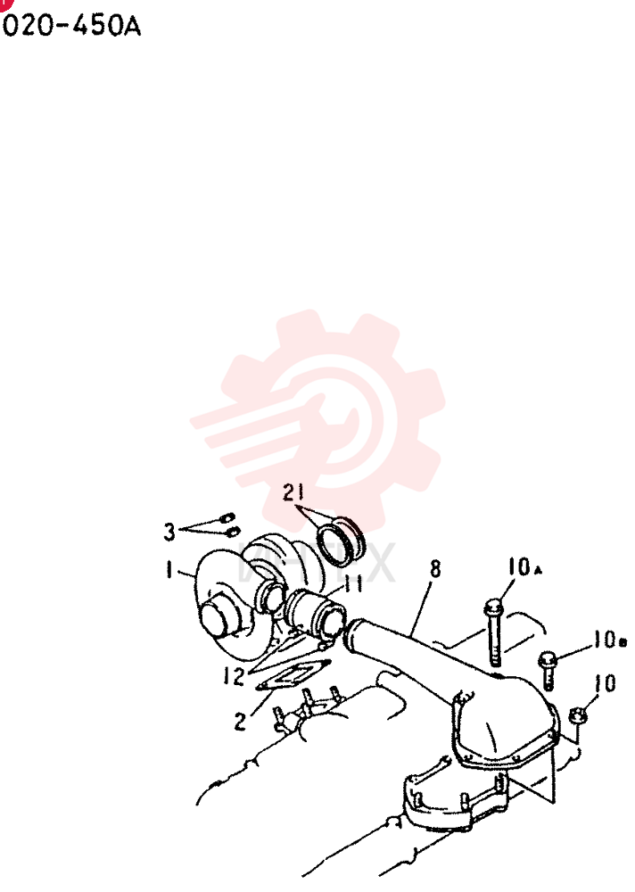 TURBOCHARGER VAME088256 (1)