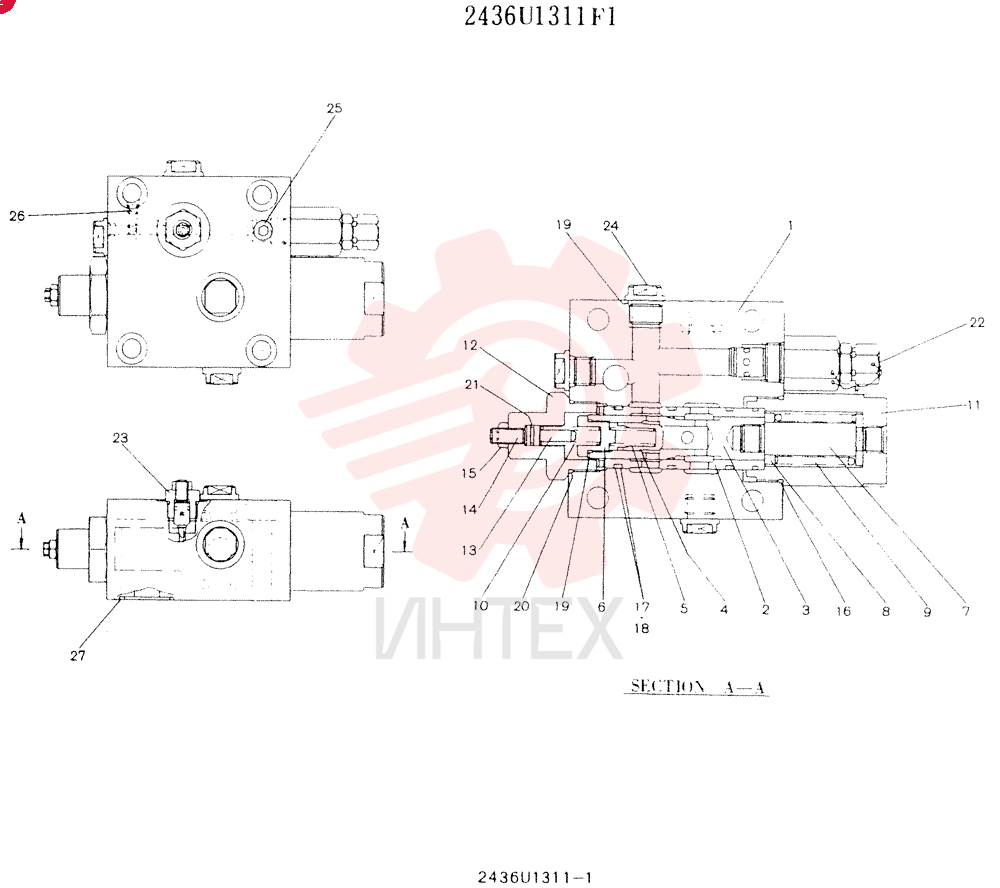 VALVE ASSY, HOLDING 2436U1311F1