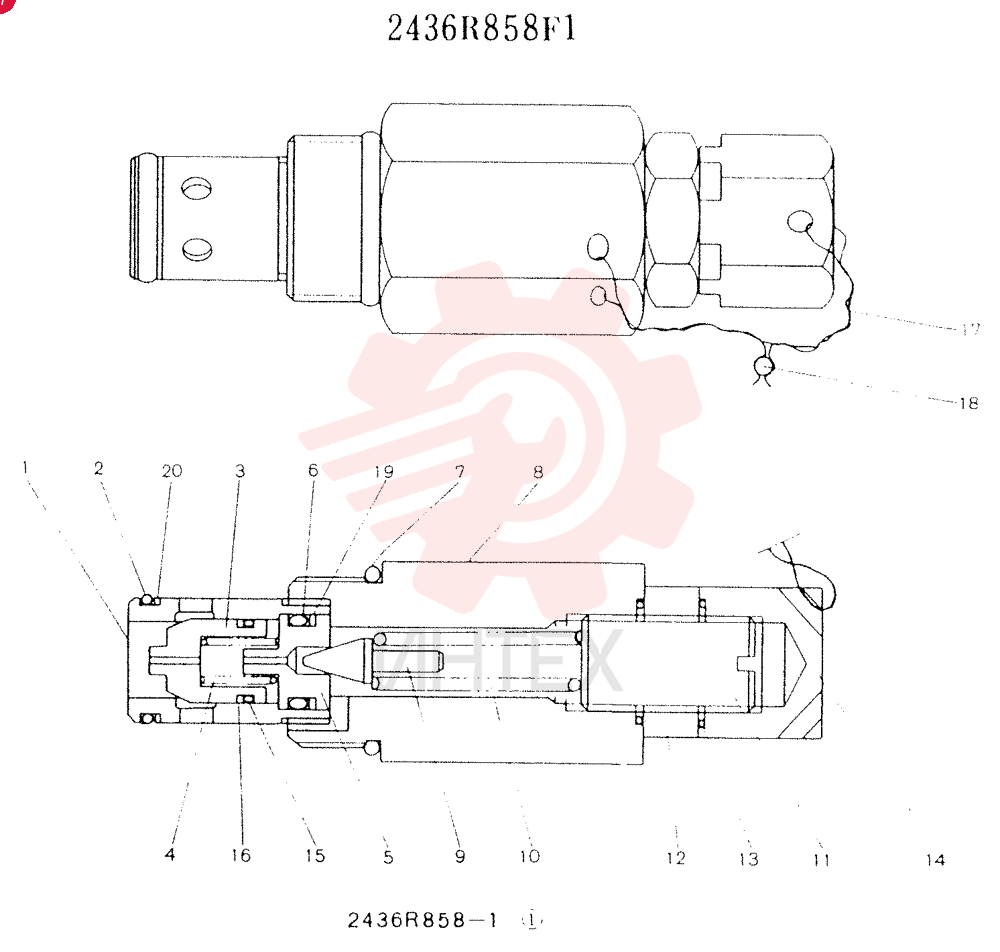 VALVE PRESSURE RELIE 2436R858F1