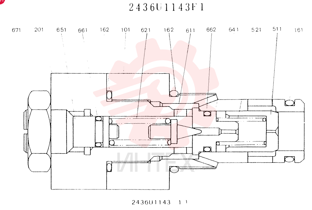 VALVE PRESSURE RELIE 2436U1143F1