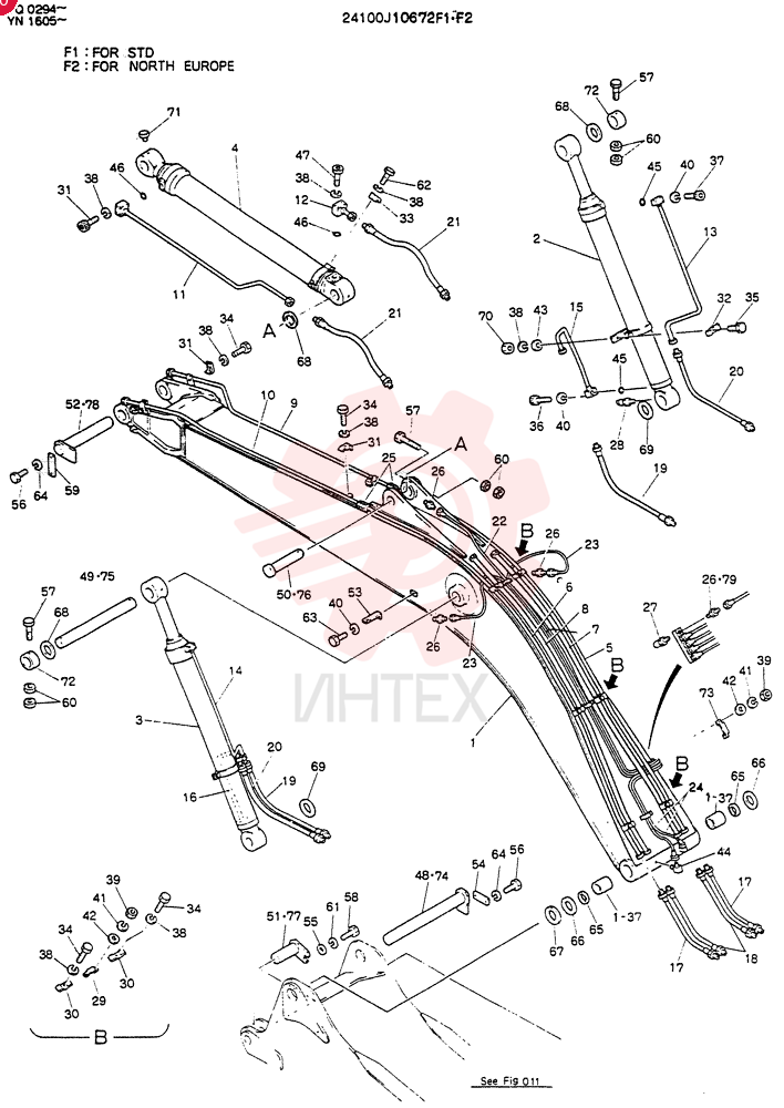 BOOM ASSY, 5.6M 24100J10672F1