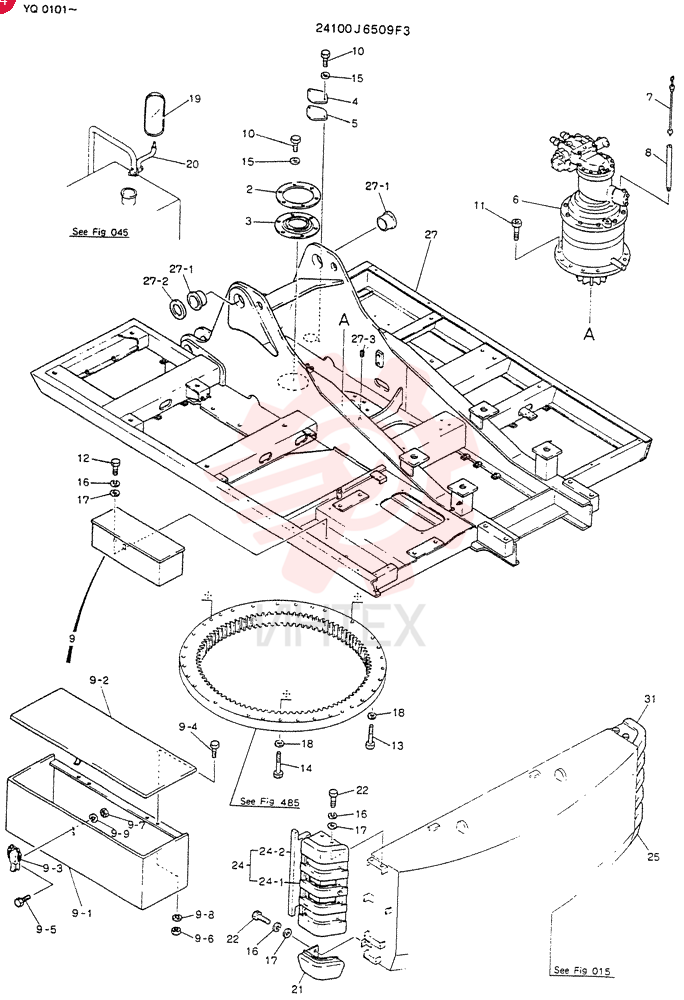 FRAME ASSY, UPP 24100J6509F3