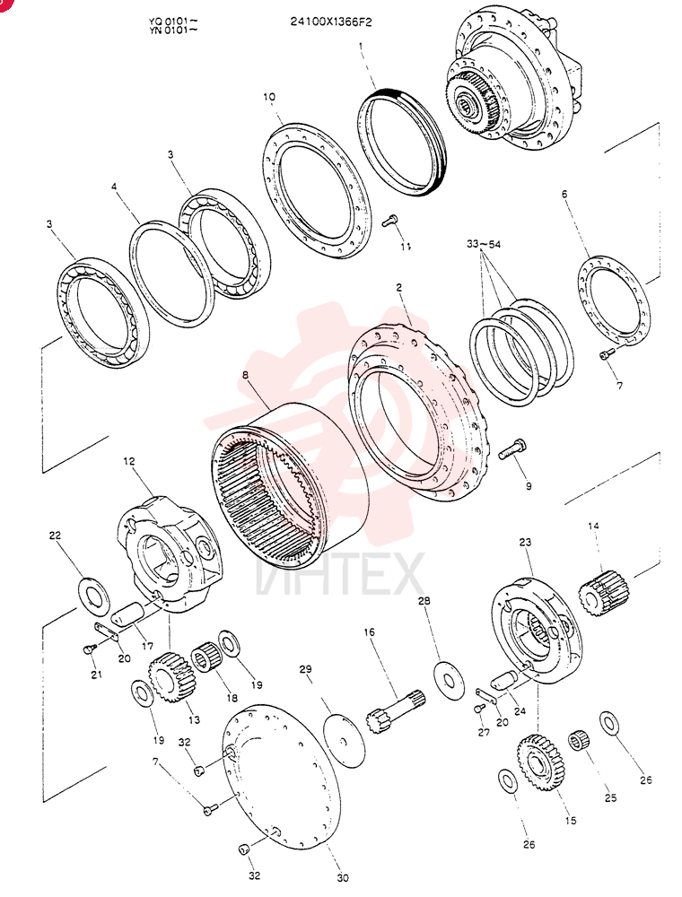 GEAR REDUCTION UNIT 24100X1366F2