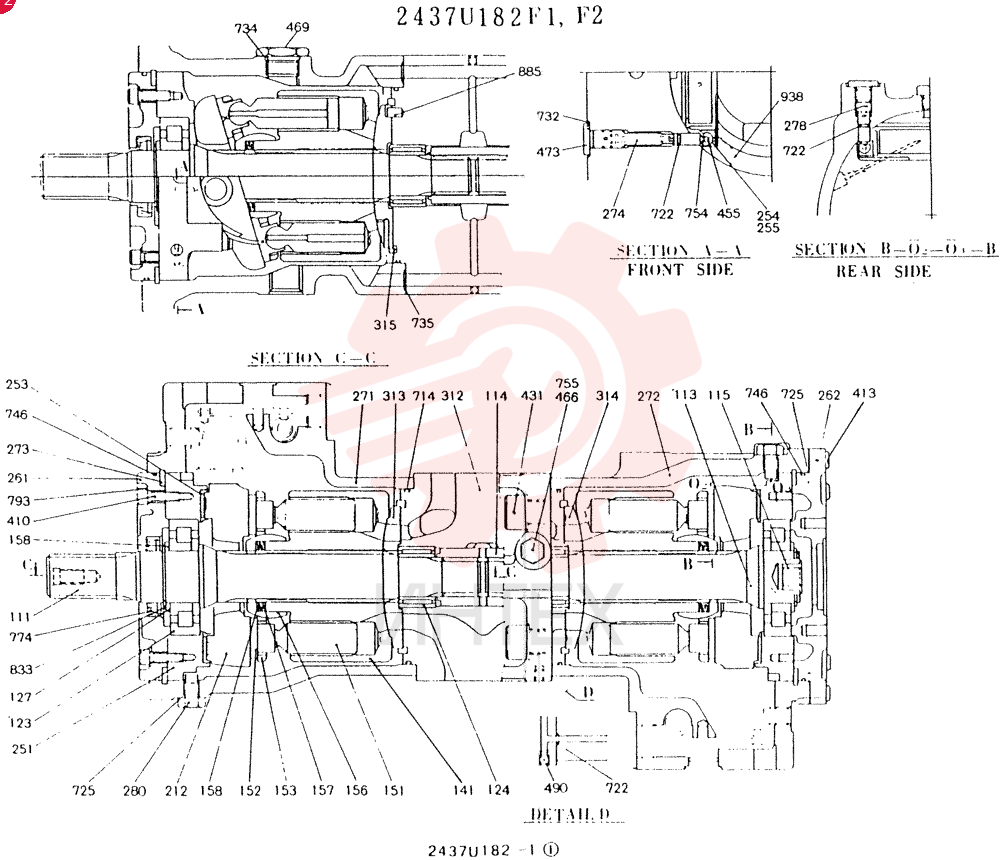 HYDRAULIC PUMP 2437U182F1 (1)