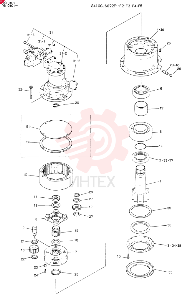 MOTOR ASSY, SWING 24100J6672F5