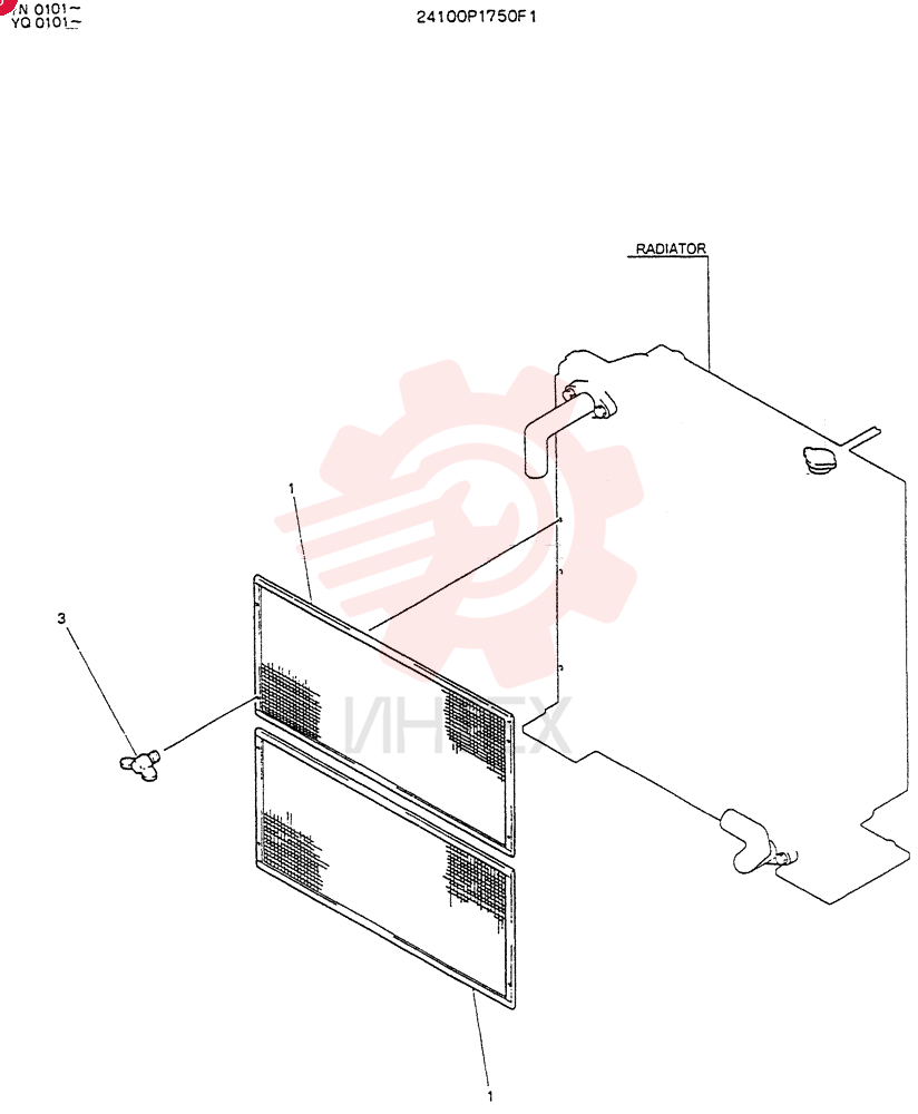 NET, WIRE 24100P1750F1