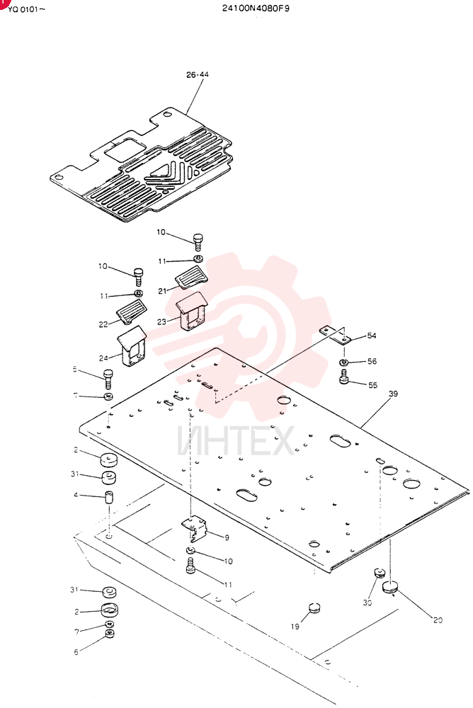 PLATE ASSY, FLOOR 24100N4080F9
