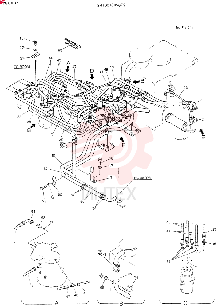 Схема (K907LC) - MARK II EXCAVATOR BTW YQ0101 - YQ0564 (1/87-12/03) 24100J6476F2 (1)