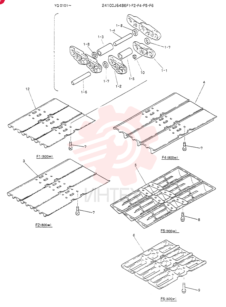 Схема (K907LC) - MARK II EXCAVATOR BTW YQ0101 - YQ0564 (1/87-12/03) 24100J6486F1